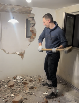 Fotka Začátek rekonstrukce hnízdečka lásky